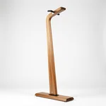 Rustic Wooden Bike Stand for Indoor and Outdoor Use - 1